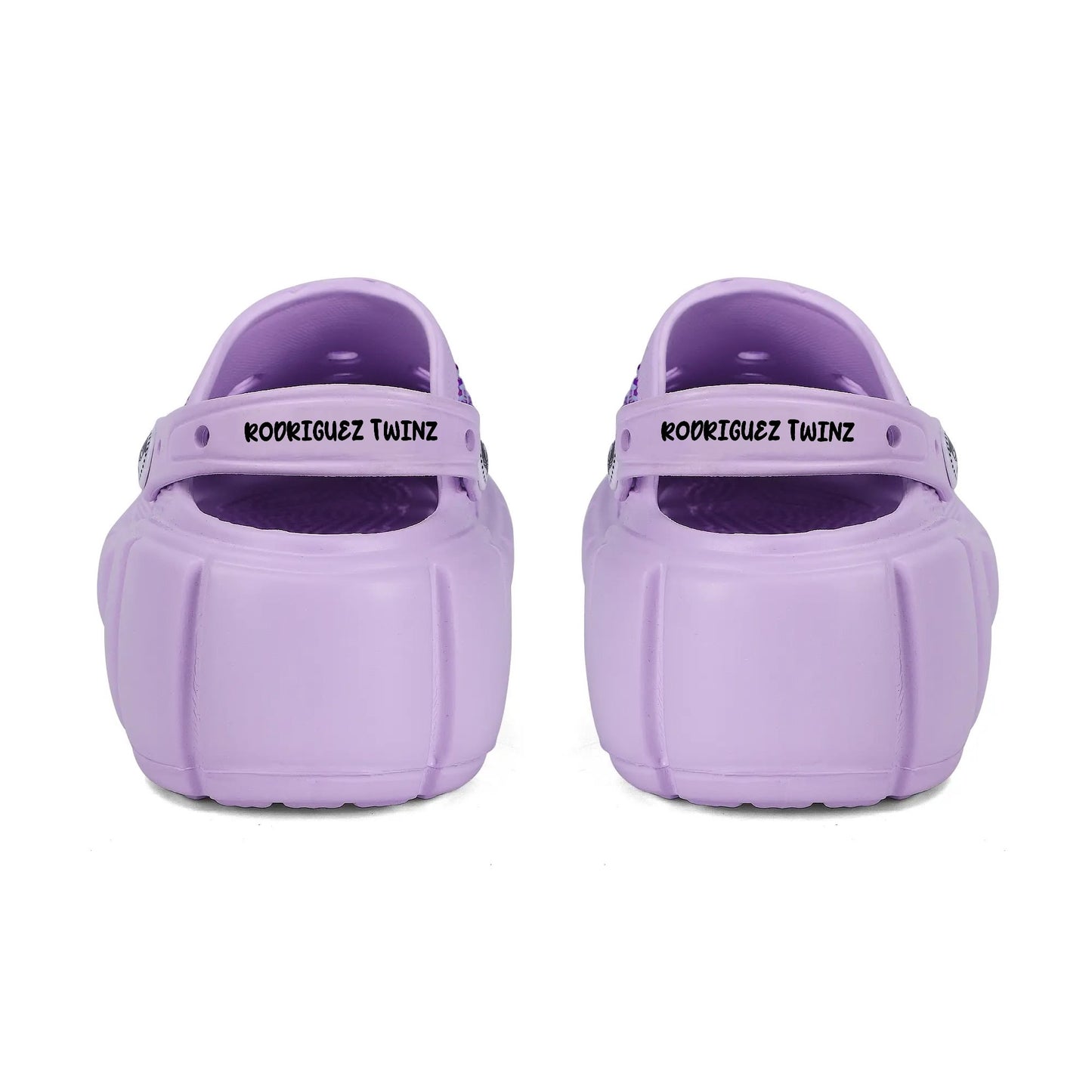 TWINZ PURPLE BLING - PLATFORM SLIDES