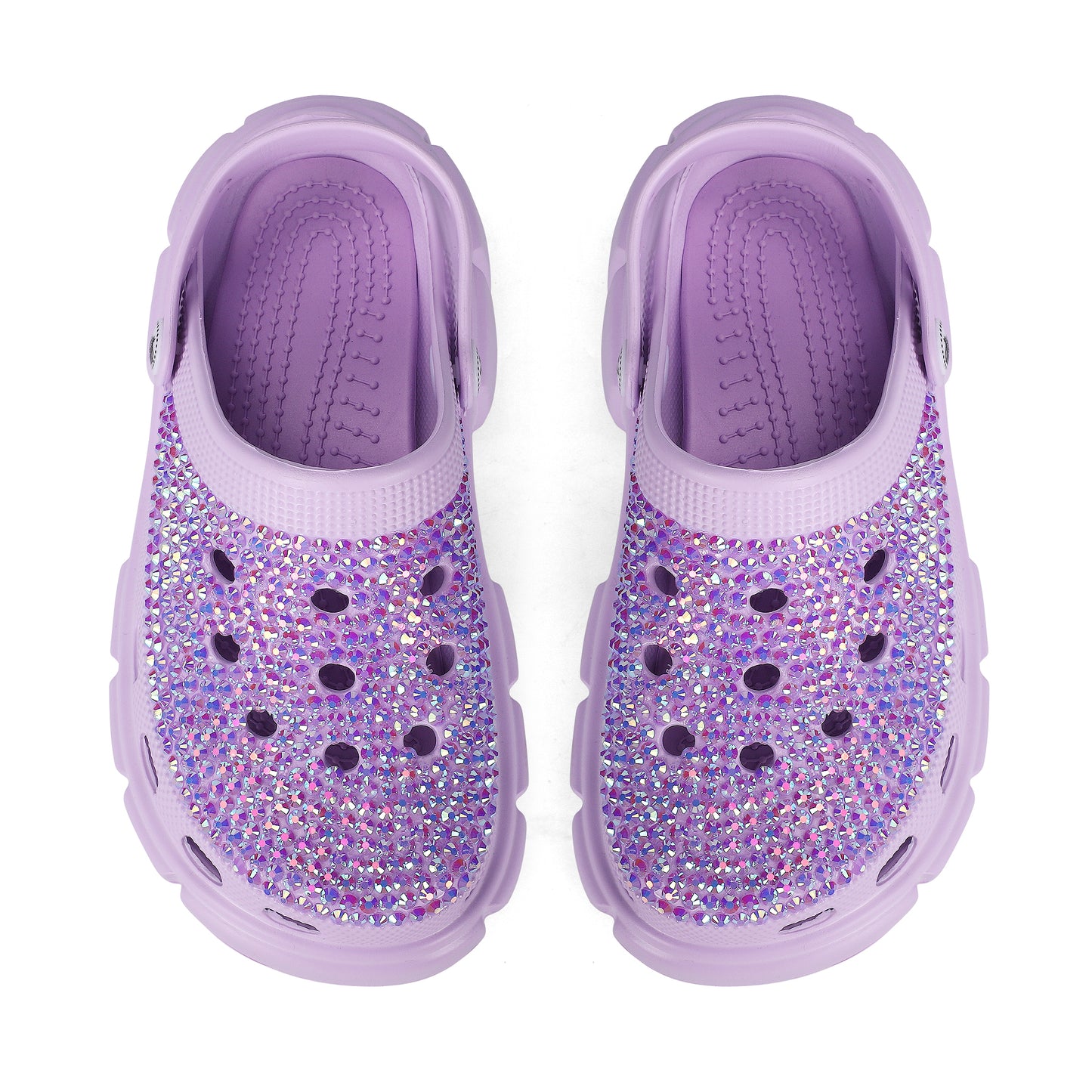 TWINZ PURPLE BLING - PLATFORM SLIDES